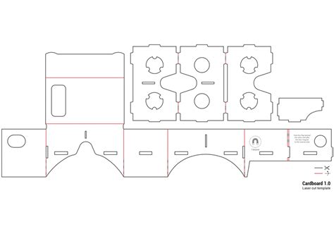 Vr Headset Cardboard Template