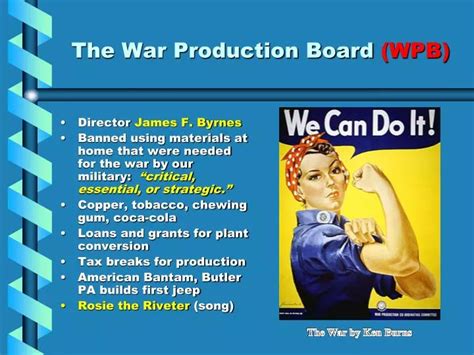 WPB War Production in America
