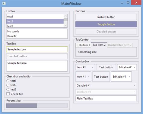 WPF ControlTemplate Examples