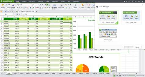 WPS Spreadsheets Interface