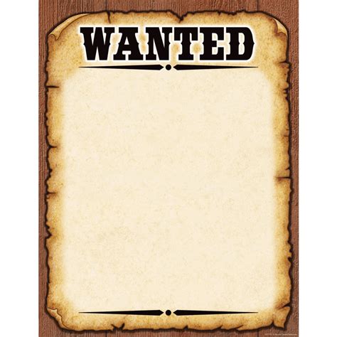 Wanted Poster Template Word