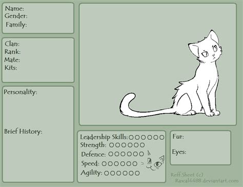 Warrior Cat Oc Template