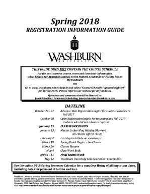 Washburn Course Catalog