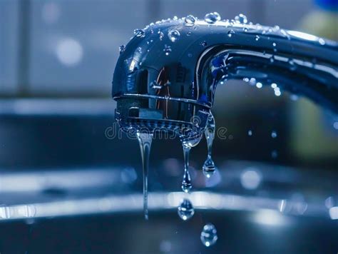 Water faucet with drops