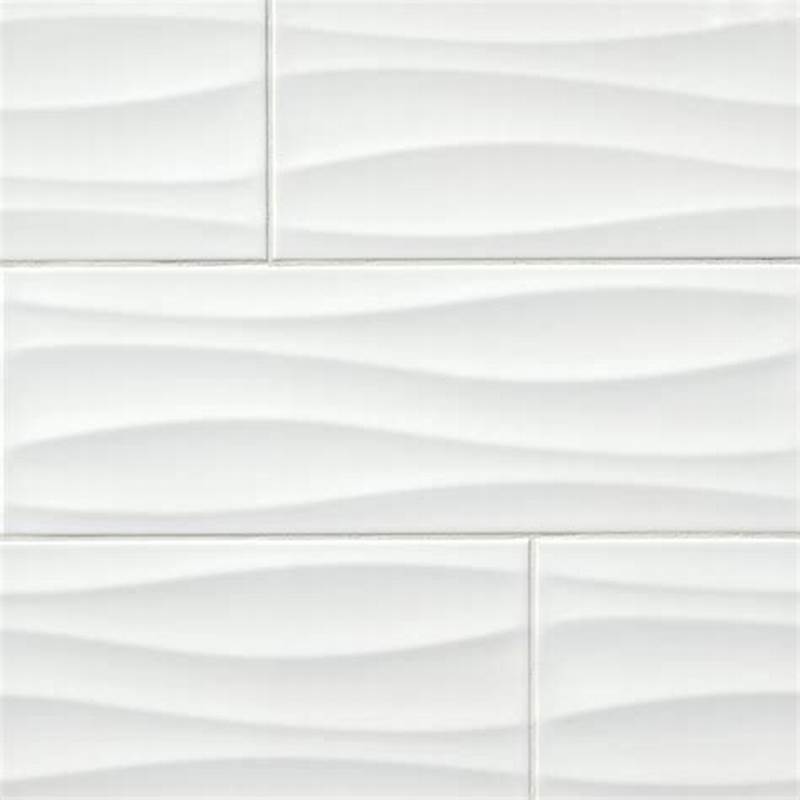 Wave Pattern Ceramic Tile