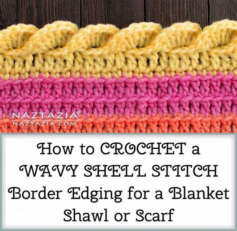Wavy Shell Stitch Border Written Pattern