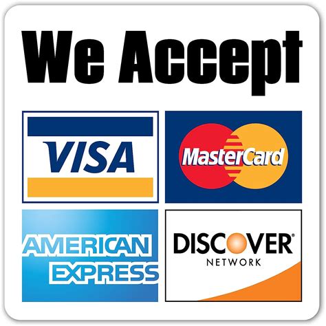 We Accept All Major Credit Cards EMV Apple Android