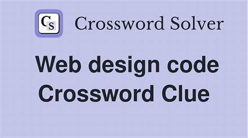 Web Design Code Crossword
