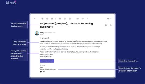 Webinar Follow Up Email Template