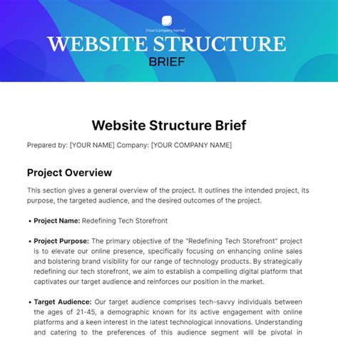 Website Brief Template