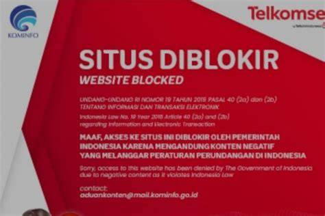 Website Diblokir