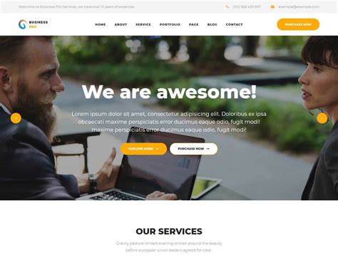 Website Templates For Small Business