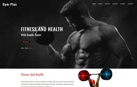 Website Templates Gym