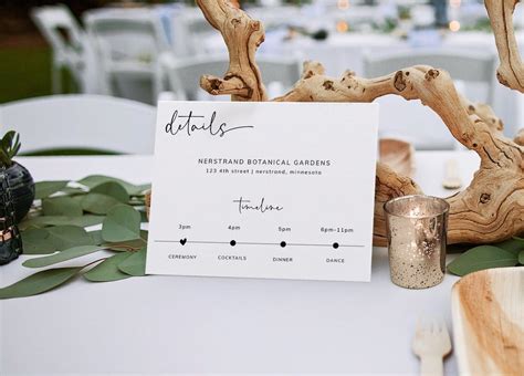 Wedding Event Details