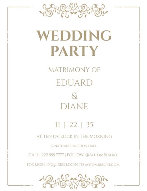 Wedding Flyer Template