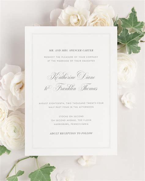 Wedding Invitation Example