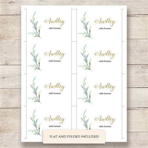 Wedding Place Card Template