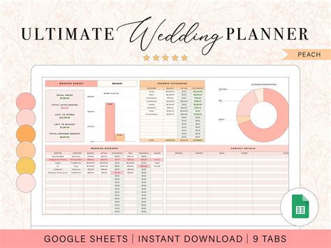Wedding Planner Template Google Sheets