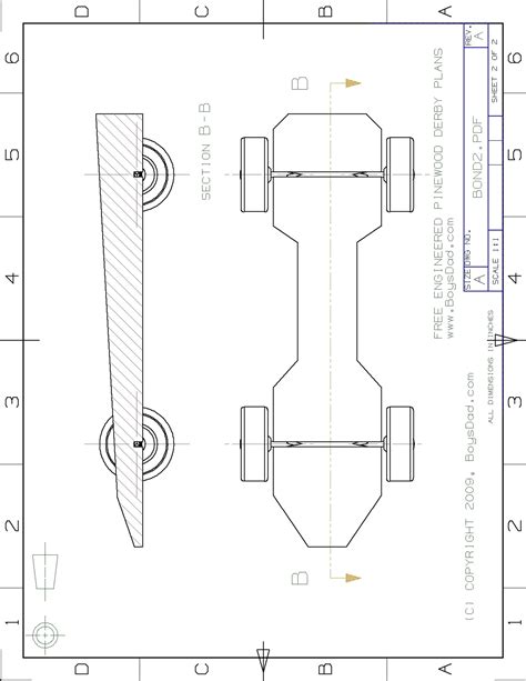 Wedge Pinewood Derby Car Template