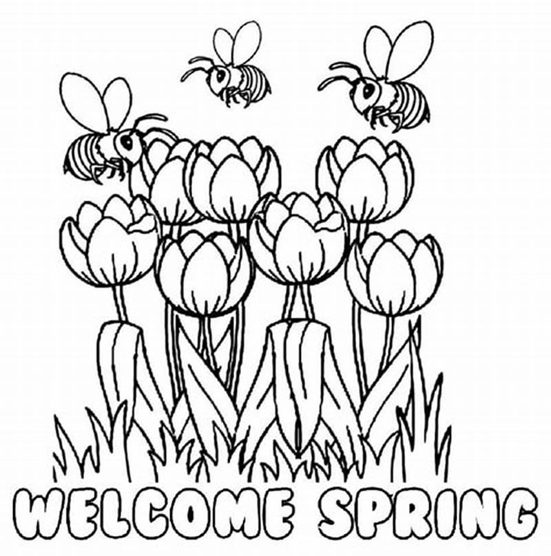Welcome Spring Coloring Pages