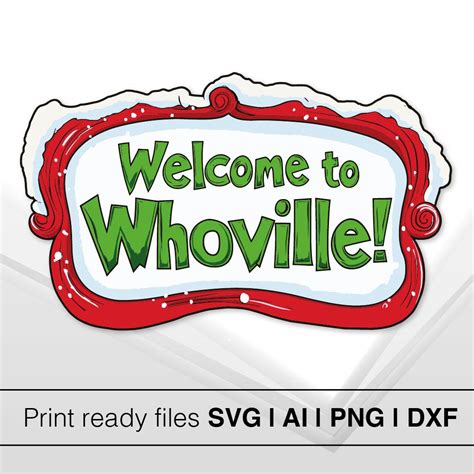 Welcome To Whoville Sign Printable