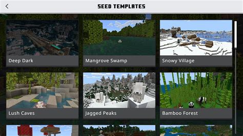 What Are Seed Templates In Minecraft