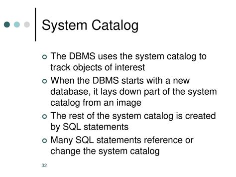 What Is A System Catalog