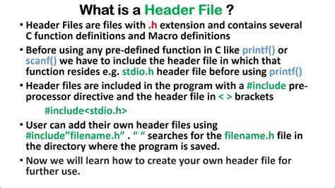What Is Header File in C