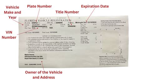 What Is Registration Number On Car