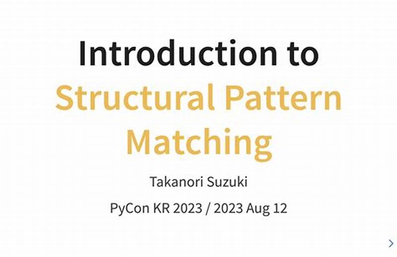 What Is Structural Pattern In English