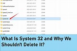 What Is System 32 Windows