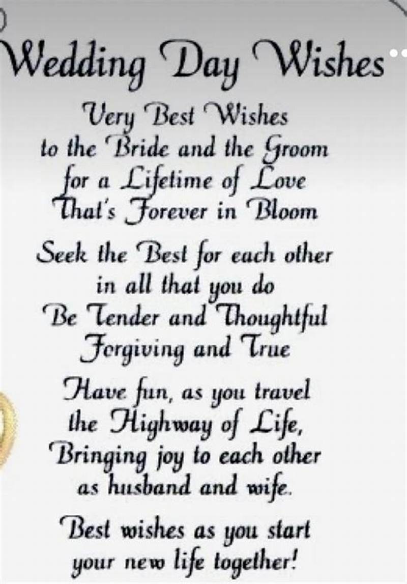 What To Wish A Bride To Be