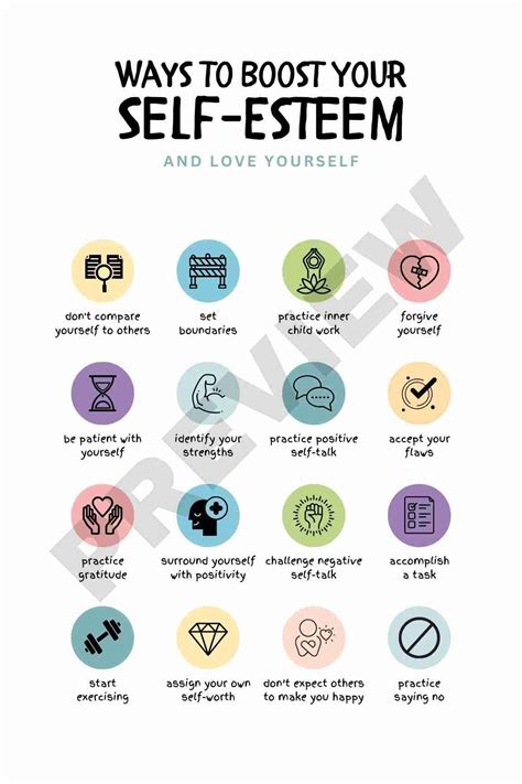 What are 6 ways you can develop better self esteem