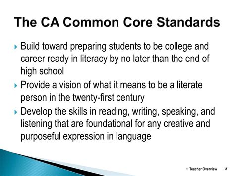 What are Common Core content standards