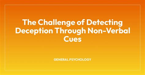 What are cues of deception