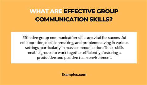 What are group communication skills