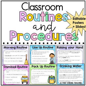 What are some classroom routines