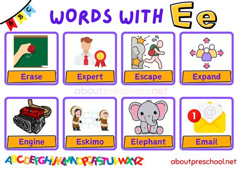 What are some e words