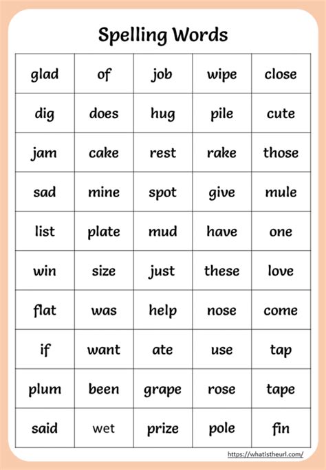 What are some second grade words