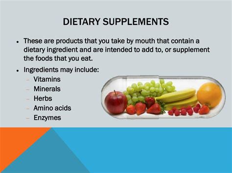 What are supplement examples