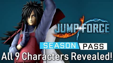 What are the 9 DLC characters in Jump force