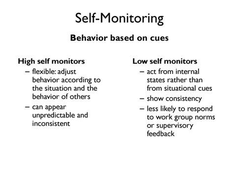 What are the advantages and disadvantages of self monitoring