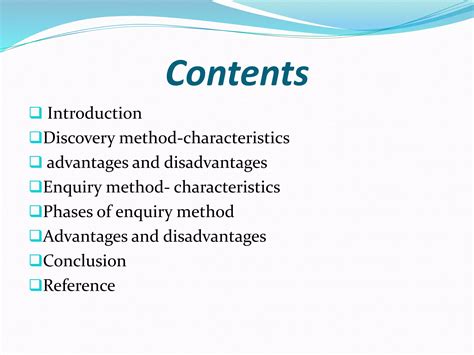 What are the advantages of discovery method