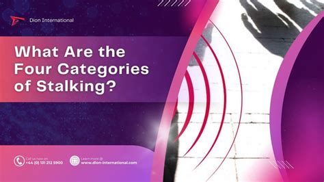 What are the categories of stalking