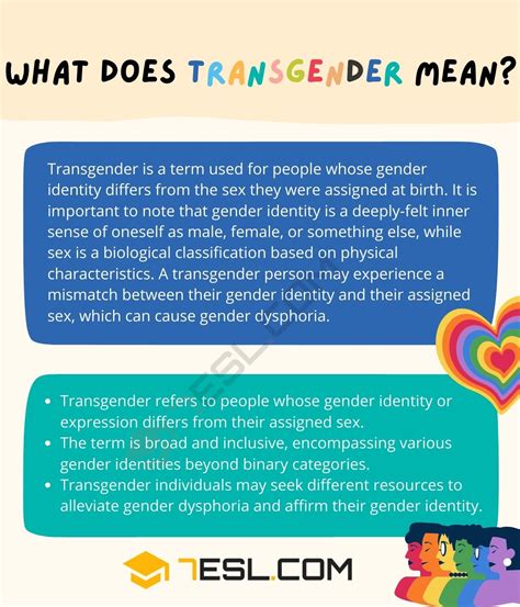 What are the characteristics of a transgender