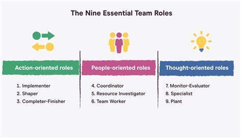 What are the different roles in a team