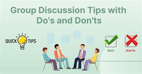 What are the do s and don ts of group discussion