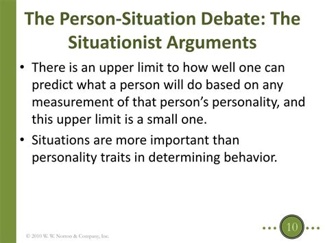 What are the examples of person to situation