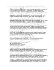 What are the four general methods of managing two different cultures