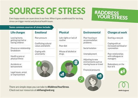 What are the four main sources of stress